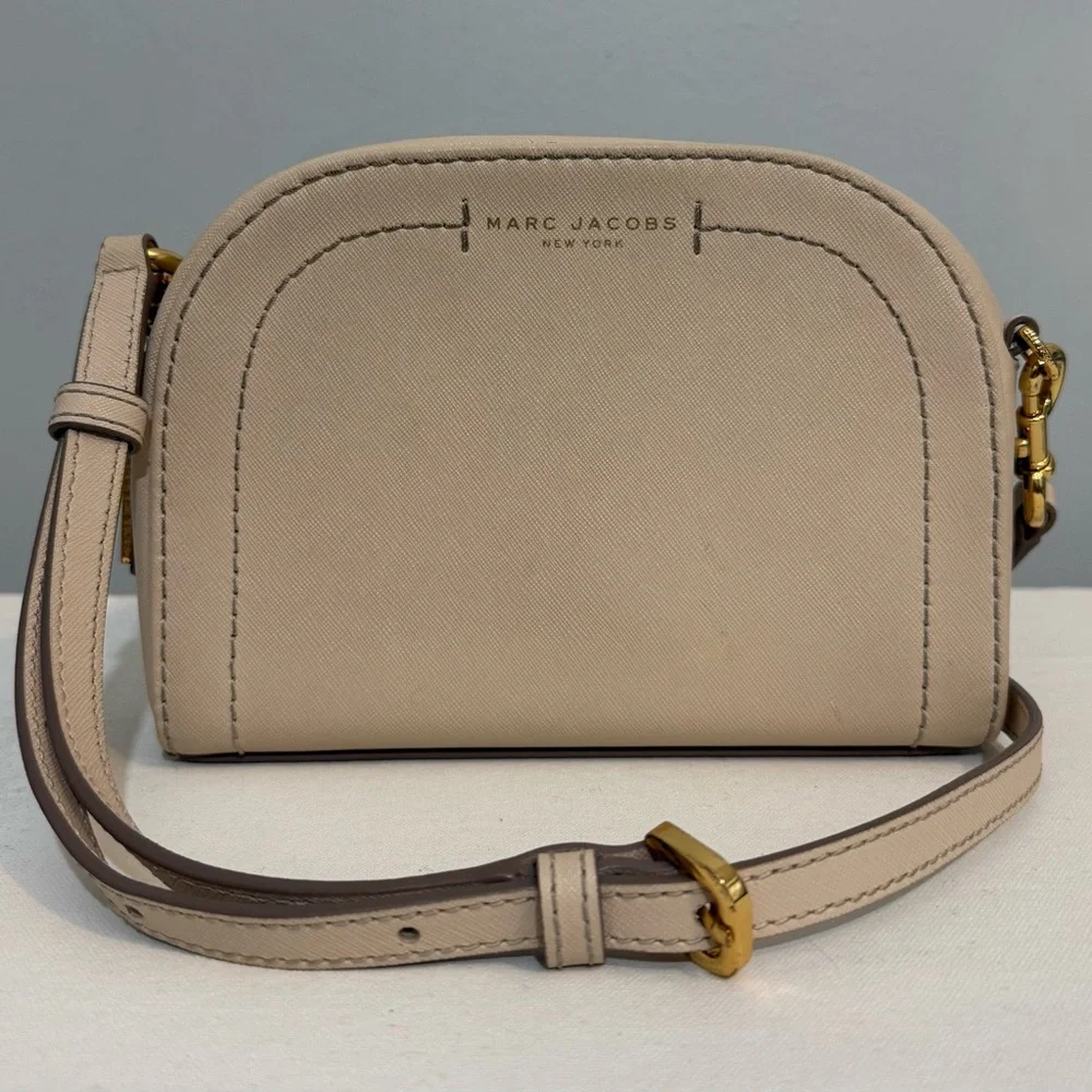 Marc Jacobs Playback Cream Leather Crossbody Shoulder Bag